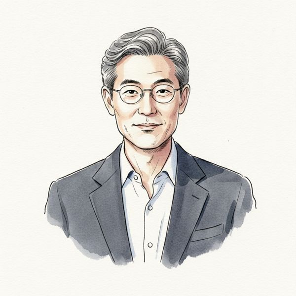 Illustrated portrait of Daniel Kang